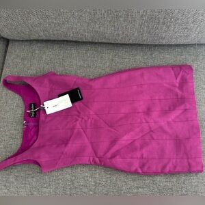 Sergio Hudson sleek vibrant Pink Sleeveless Dress